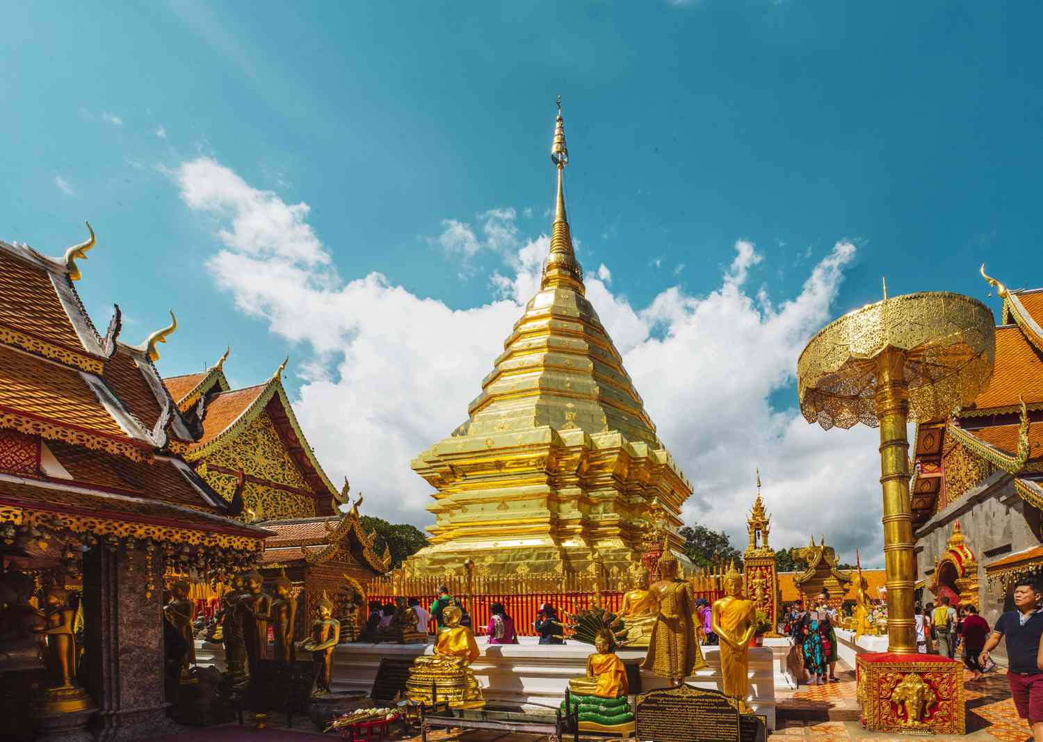 Doi Suthep temple Chiang Mai northern Thailand landmark