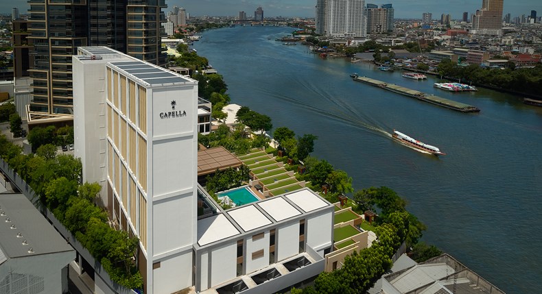 Capella Bangkok Chao Phraya River view Thailand
