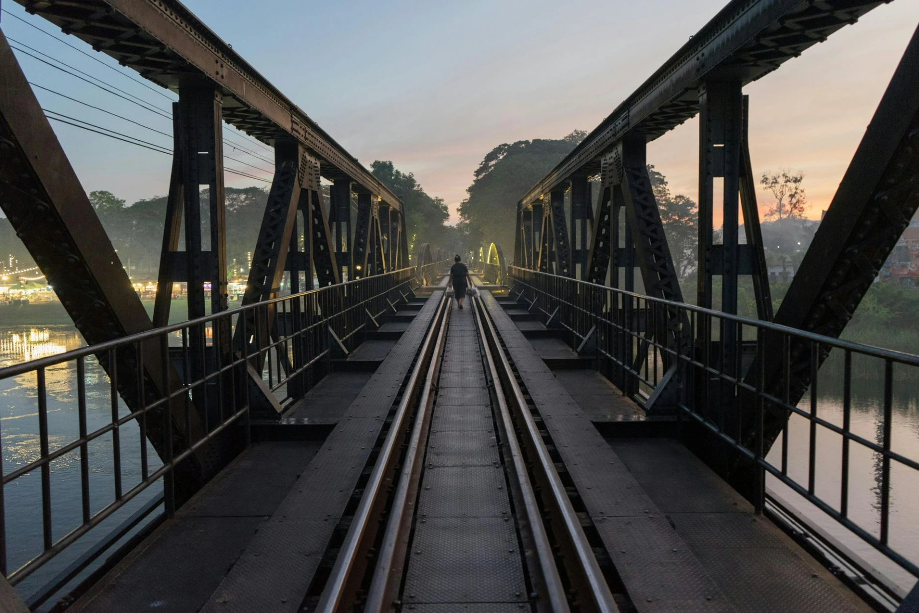 Bridge on the River Kwai Kanchanaburi Central Thailand
