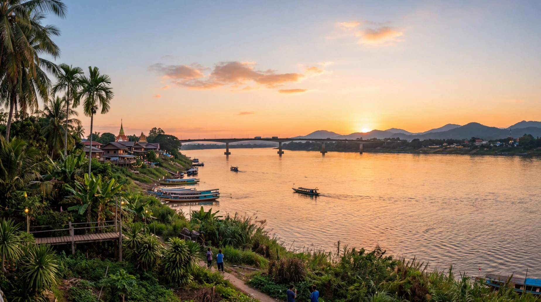 Mekong River Nong Khai northeastern Thailand travel