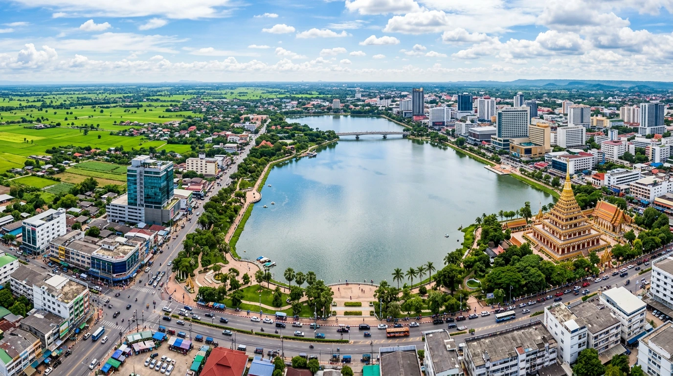 Khon Kaen Isaan Thailand urban base city travel