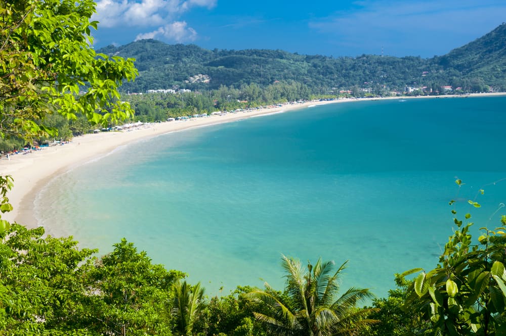 Kamala Beach Phuket mid-coast calm beach Thailand