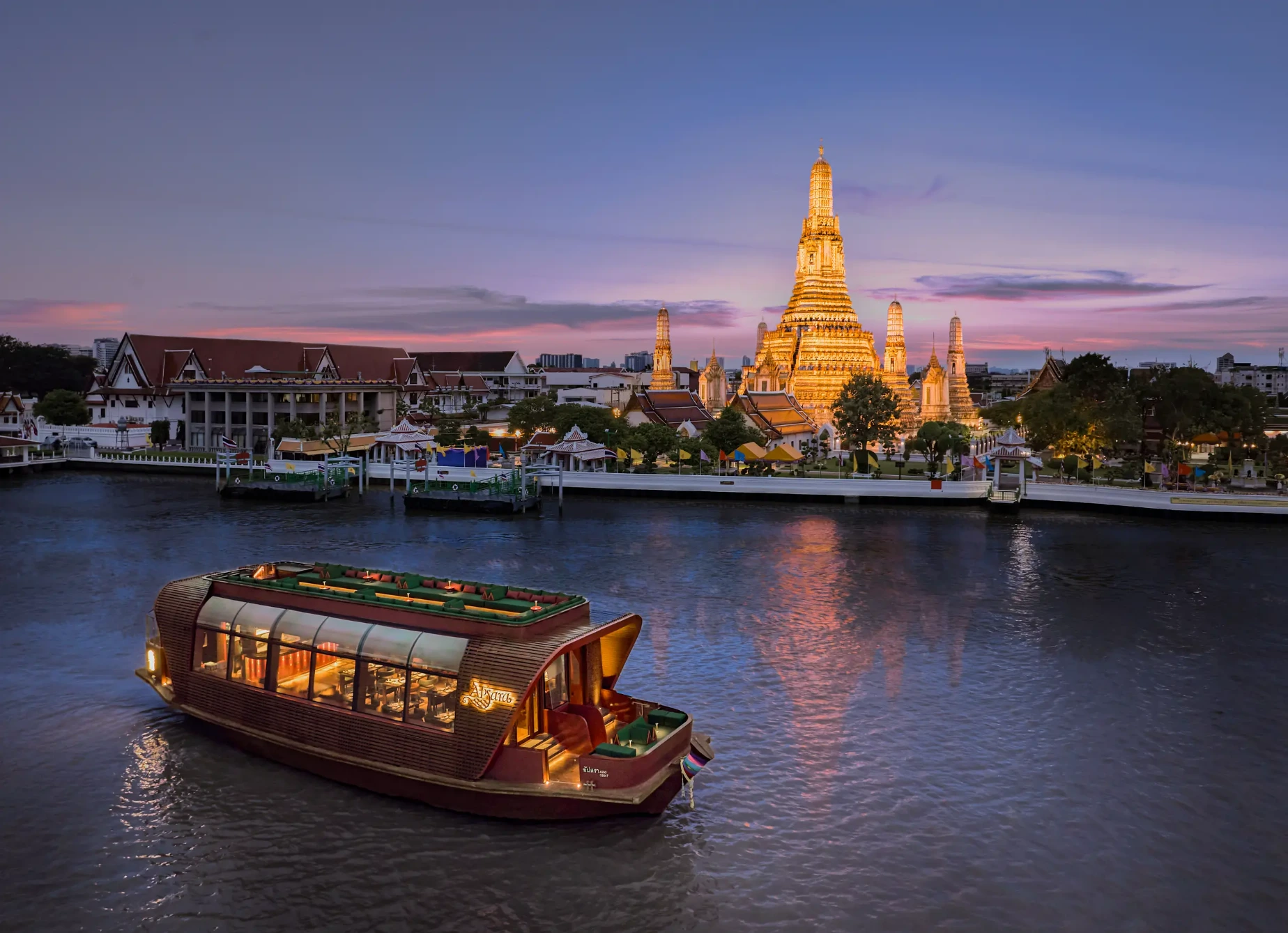 View of Apsara Cruise from Banyan Tree Bangkok