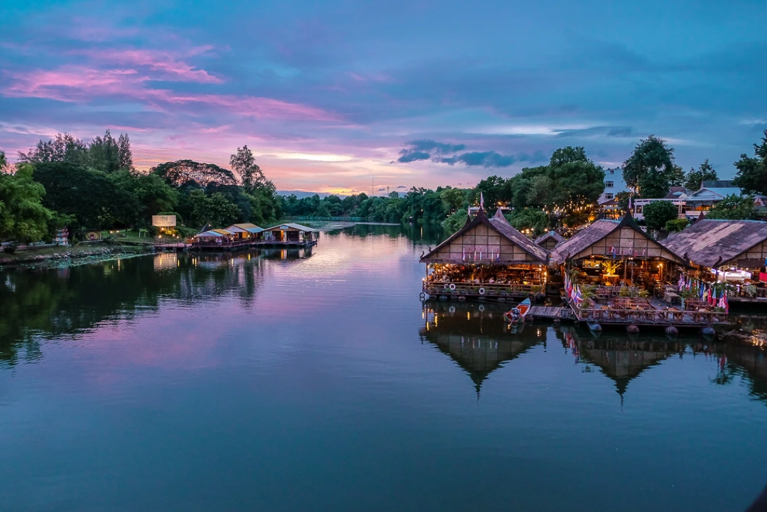 Khwae Noi River in Kanchanaburi, Thailand