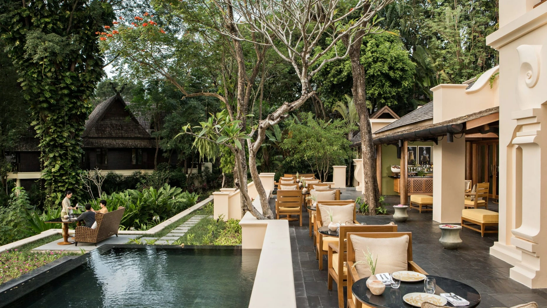 Four Seasons Chiang Mai Dine al fresco at KHAO Restaurant
