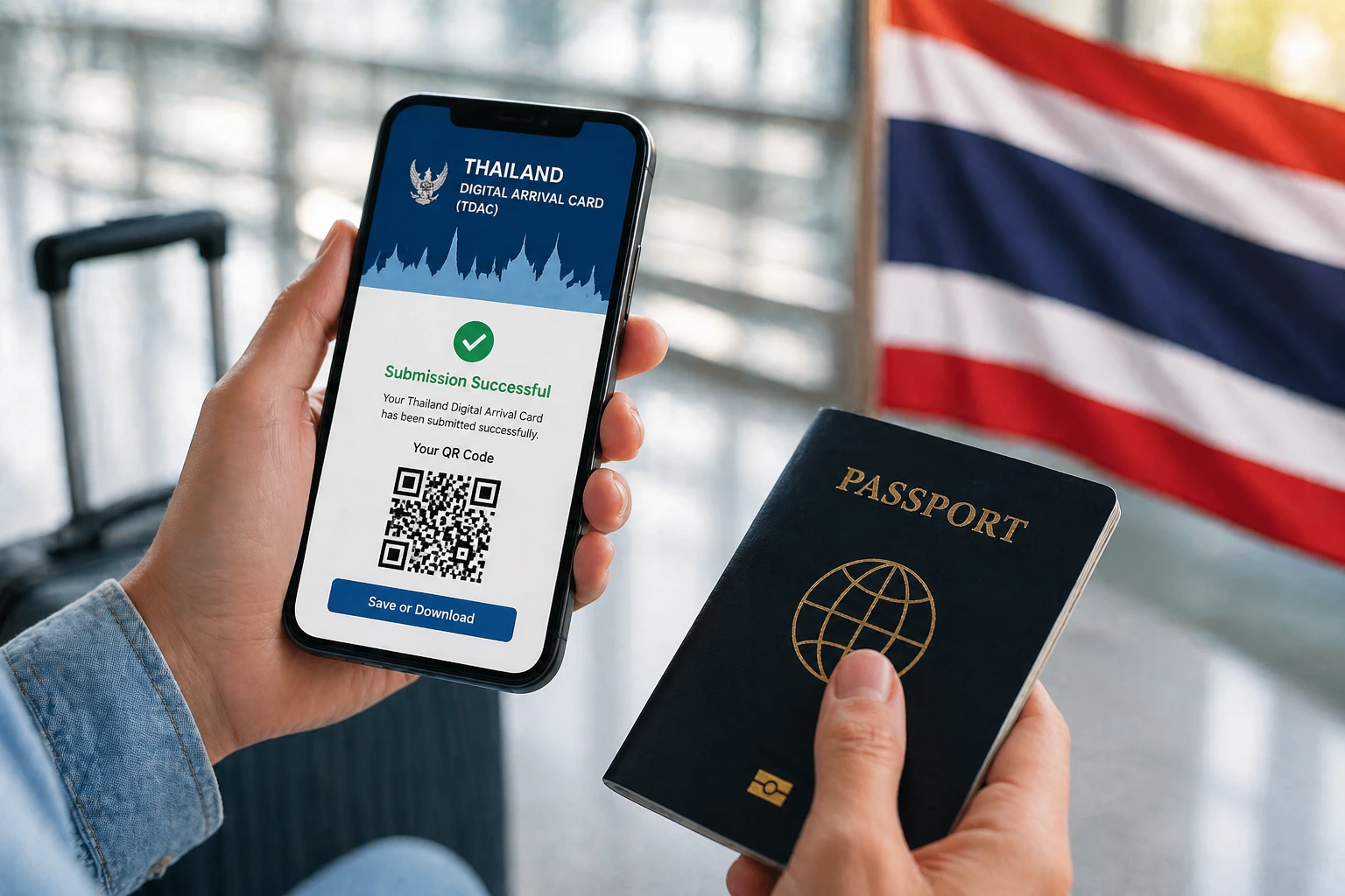 TDAC form submission successful