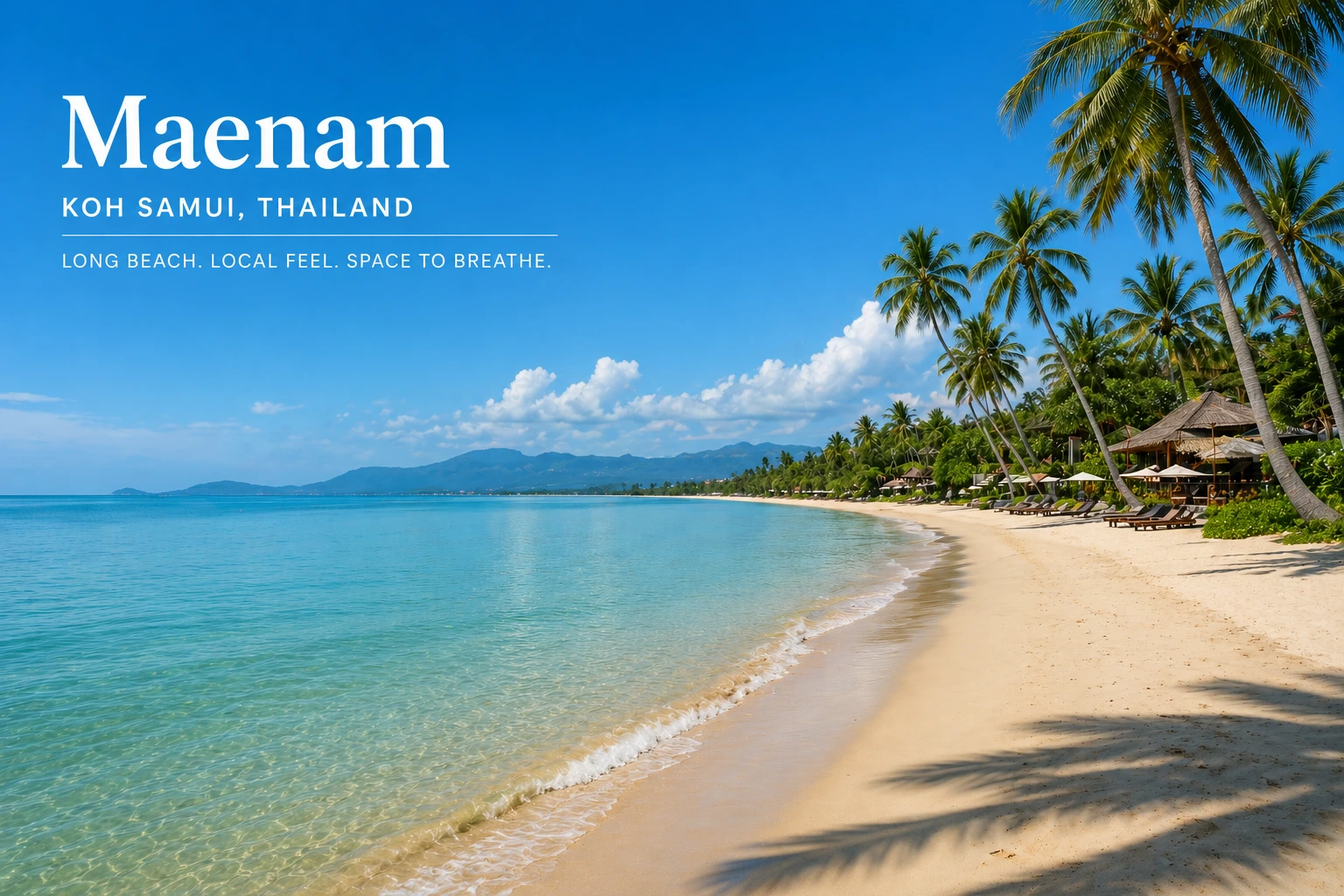 Tropical paradise at Maenam Beach