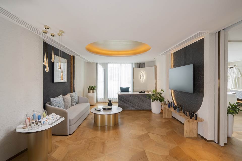 Private sessions are available at the hotel’s YHI Spa (pictured) for individuals and couples, while larger group classes and corporate wellness experiences are also on offer for meetings, incentives and retreats.