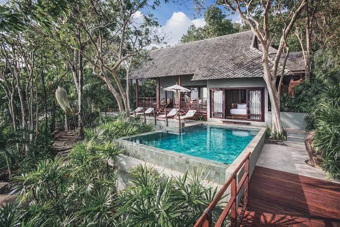 Beachfront Villas with private Pool at Wellness Resort Thailand