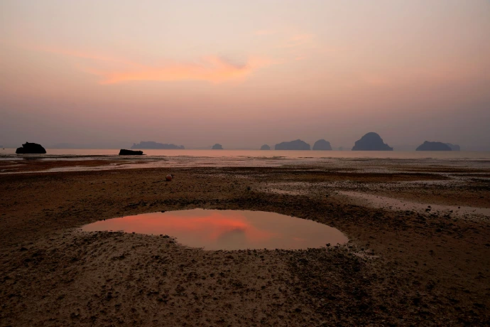 Twilight sky at Tubkaak beach, Krabi